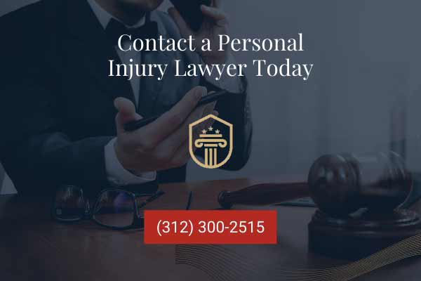 An image of an attorney answering a phone with our law firm's branding on it.